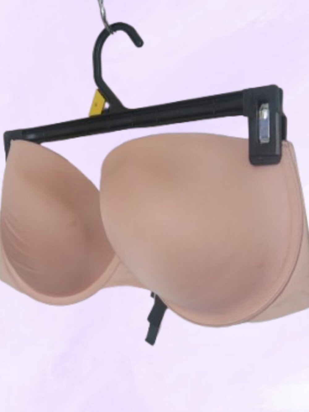 Victoria's Secret multi-way strapless basic plain bra in tan beige size 36D.